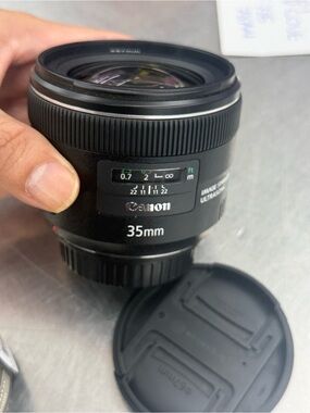 Canon 35mm 2 is usm portrait bokeh wedding vlog travel Prime Lens - Black